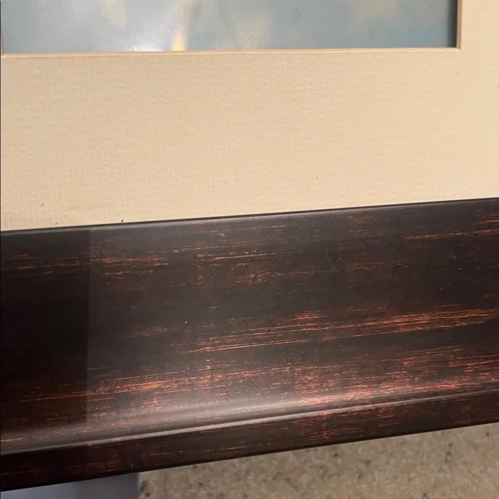 Sophisticated Vintage Dark Wood Picture Frame